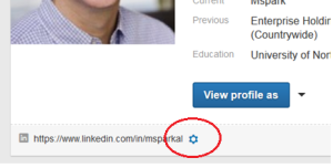 LinkedIn Public profile settings